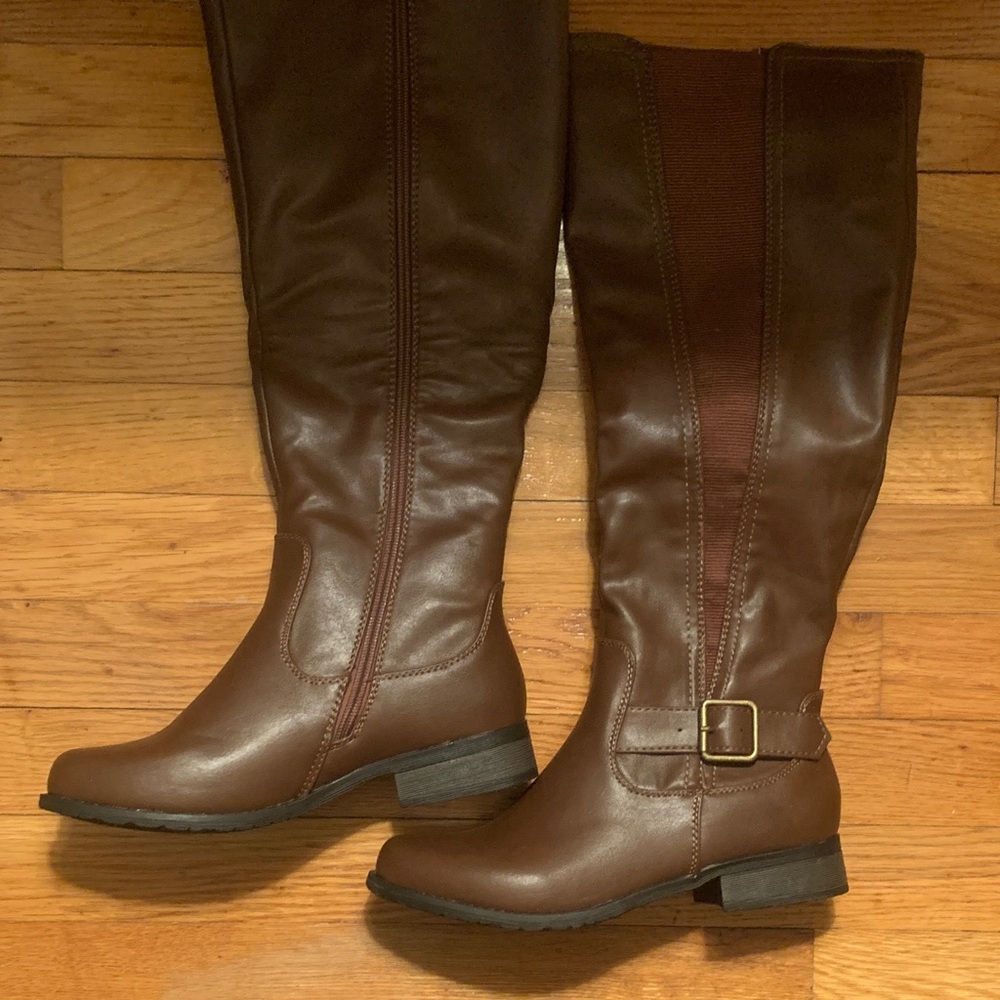 Refresh Chocolate Over the Knee Boots